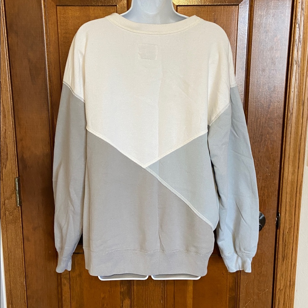 Abercrombie & Fitch Soft Collection Pullover Color Block Sweatshirt Size X Large - Picture 5 of 9